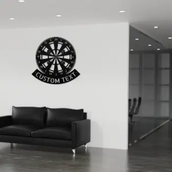 Custom Dart Board Metal Sign