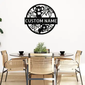 Custom Koala Metal Sign