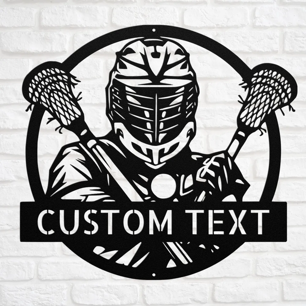 Custom Lacrosse Metal Sign Custom Lacrosse Metal Sign