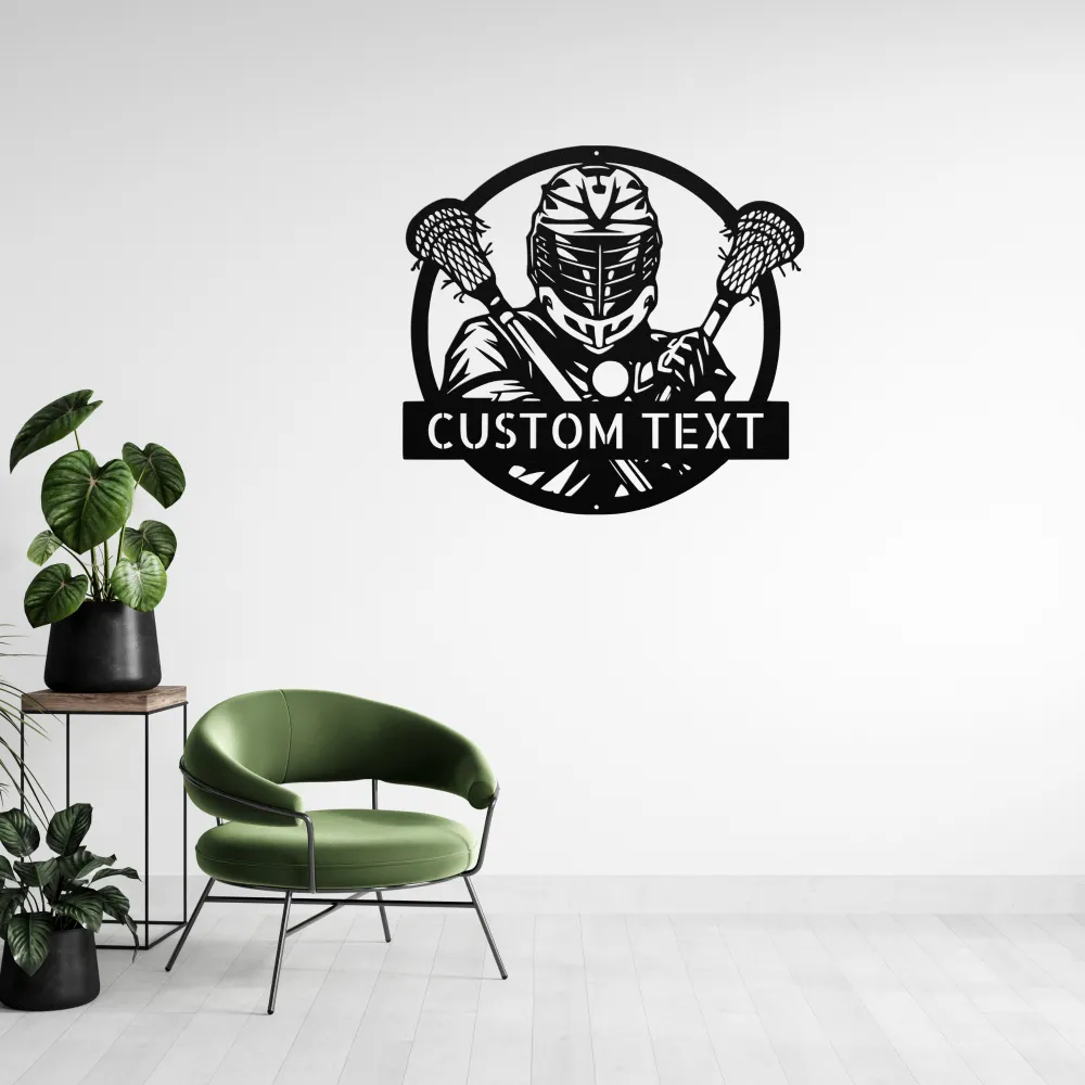 Custom Lacrosse Metal Sign Custom Lacrosse Metal Sign