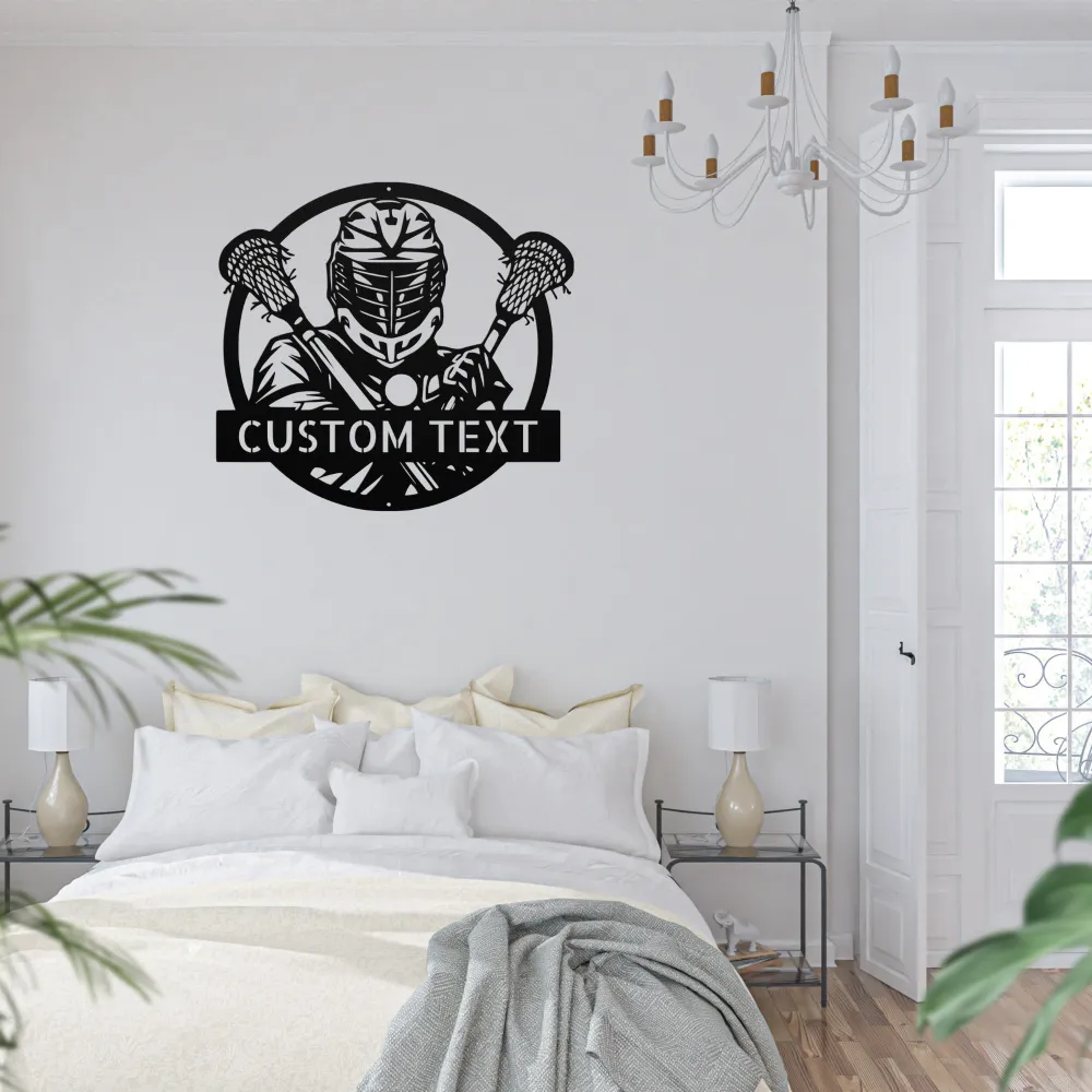 Custom Lacrosse Metal Sign Custom Lacrosse Metal Sign