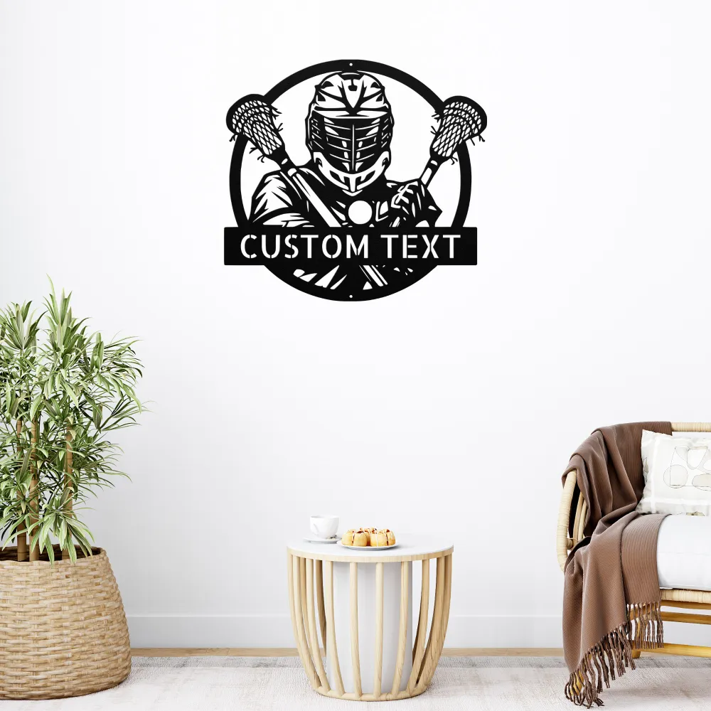 Custom Lacrosse Metal Sign Custom Lacrosse Metal Sign
