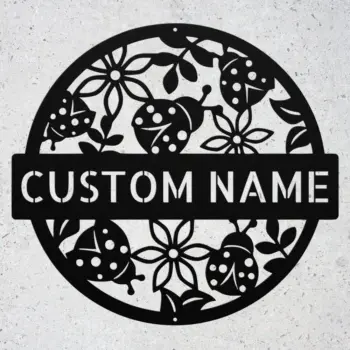 Custom Ladybird Metal Sign