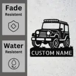 Custom Off Road Vehicle Metal Sign