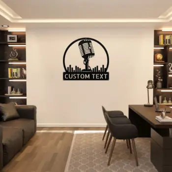 Custom Podcast Metal Sign