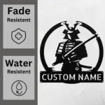 Custom Samurai Metal Sign