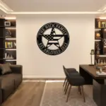 Custom Star Us Flag Metal Sign