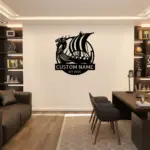 Custom Viking Totem Warriors Metal Sign
