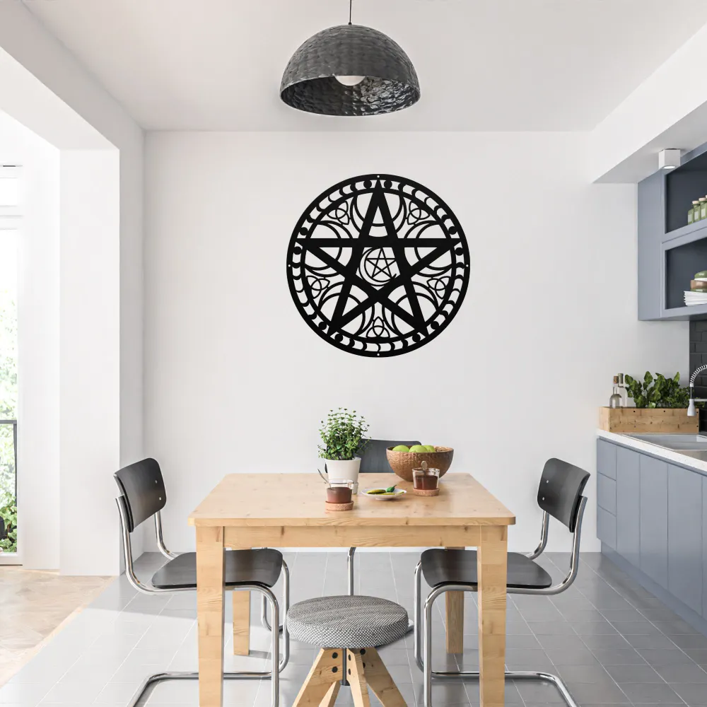 Geometry Pentacle Metal Art Geometry Pentacle Metal Art