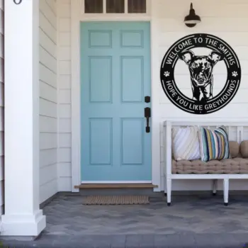 Personalized Greyhound Metal Sign