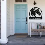 Personalized Horse Head Metal Sign