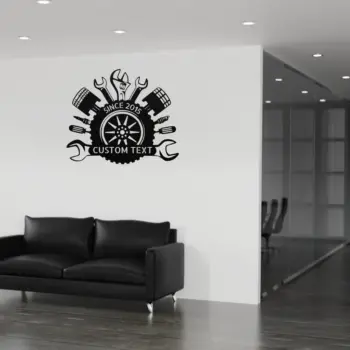 Personalized Mechanic Tools Metal Sign