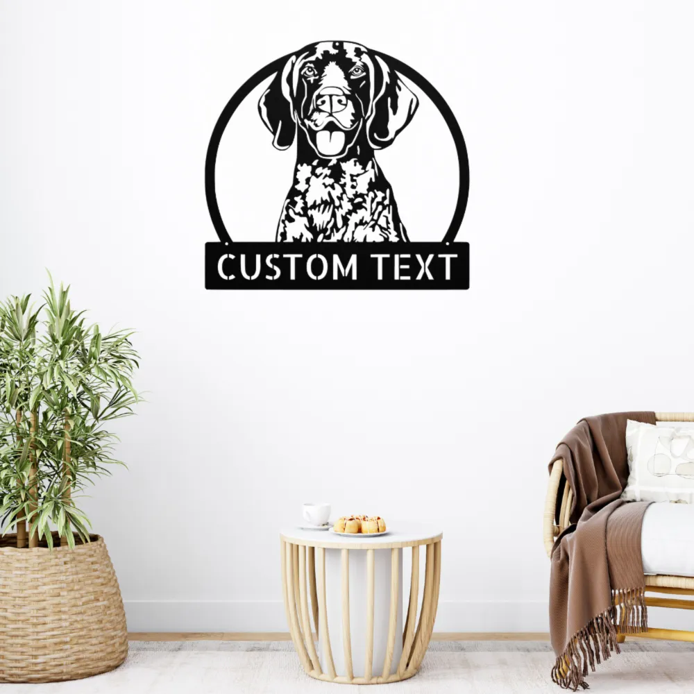 Personalized Pointer Dog Metal Sign Personalized Pointer Dog Metal Sign