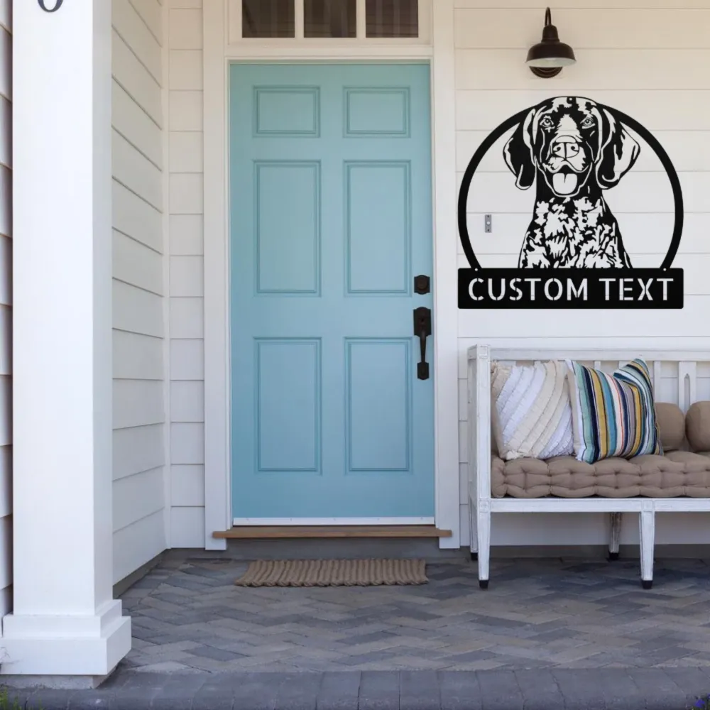 Personalized Pointer Dog Metal Sign Personalized Pointer Dog Metal Sign