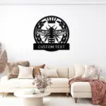 Personalized Queen Bee Metal Sign