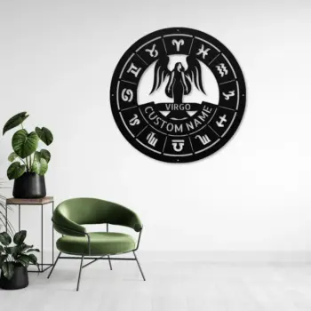 Personalized Virgo Metal Sign